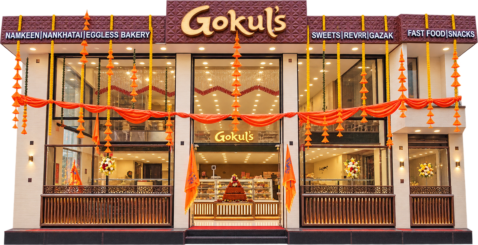 Gokul's Sweets Flagship Storefront Budhana Gate Meerut
